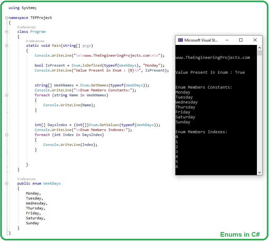 Introduction to Enums in C Sharp, Enums in C Sharp, Enums in C#, enums C#, c# enums