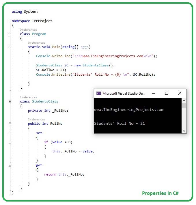 Introduction to Properties in C#, Properties in C#, Properties C#, c# Properties