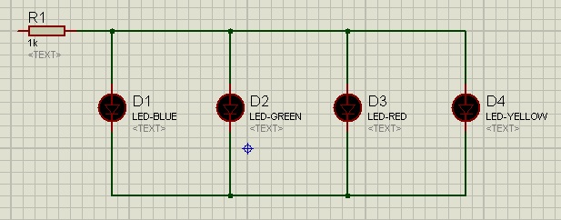 Simulate First Electronics Project in Proteus ISIS, electronics circuit in proteus, circuit designing in proteus, led project in proteus