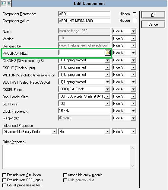 Arduino Mega 1280 Library for Proteus, Arduino Boards, Proteus simulation, Arduino Mega Library, Arduino Boards Proteus library