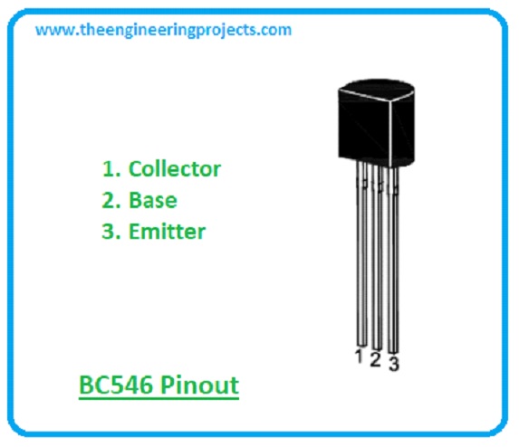 Introduction to BC546, bc546 pinout, bc546 pin configuration, bc546 datasheet, bc546 power ratings, bc546 intro, bc546 basics