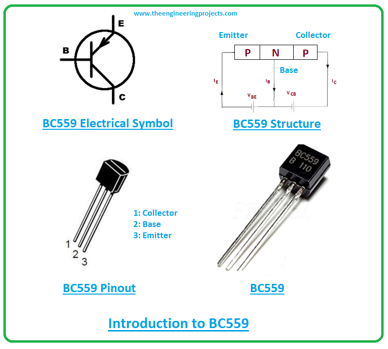 Introduction to BC559, bc559 pinout, bc559 power ratings, bc559 applications