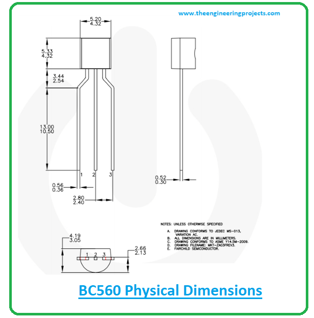 Introduction to BC560, bc560 pinout, bc560 power ratings, bc560 applications