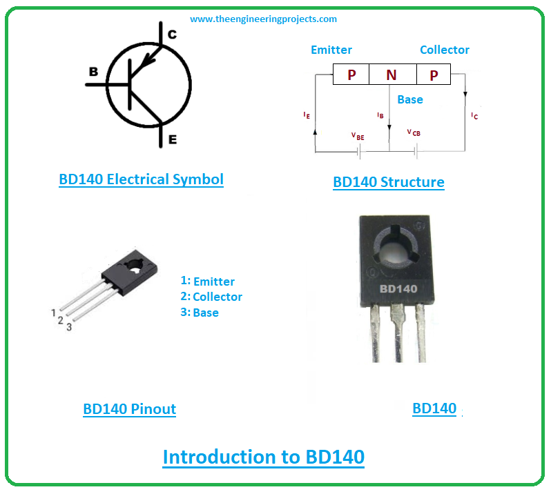 Introduction to bd140, bd140 pinout, bd140 power ratings, bd140 applications