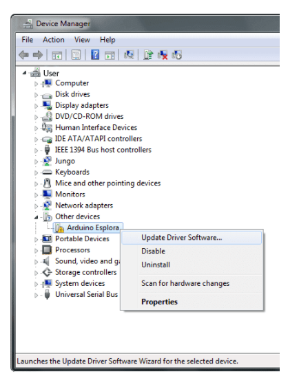 introduction to arduino esplora, arduino esplora features, arduino esplora setup with windows, esplora applications