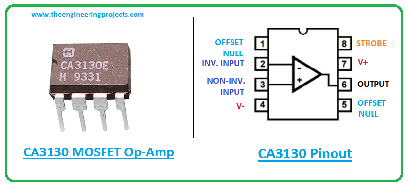 Introduction to ca3130, ca3130 pinout, ca3130 power ratings, ca3130 applications