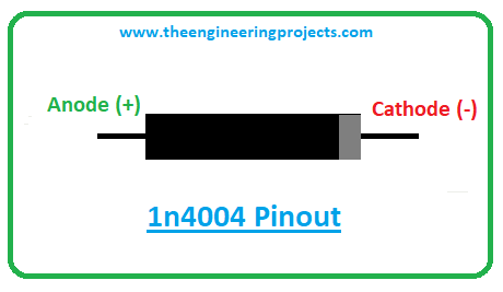 Introduction to 1n4004, 1n4004 pinout, 1n4004 power ratings, 1n4004 applications