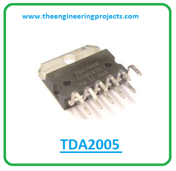 Introduction to tda2005, tda2005 pinout, tda2005 power ratings, tda2005 applications
