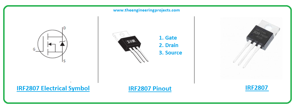 Introduction to irf2807, irf2807 pinout, irf2807 features, irf2807 applications