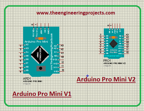 Arduino Pro Mini Library for Proteus V2.0, Arduino Pro Mini Proteus library