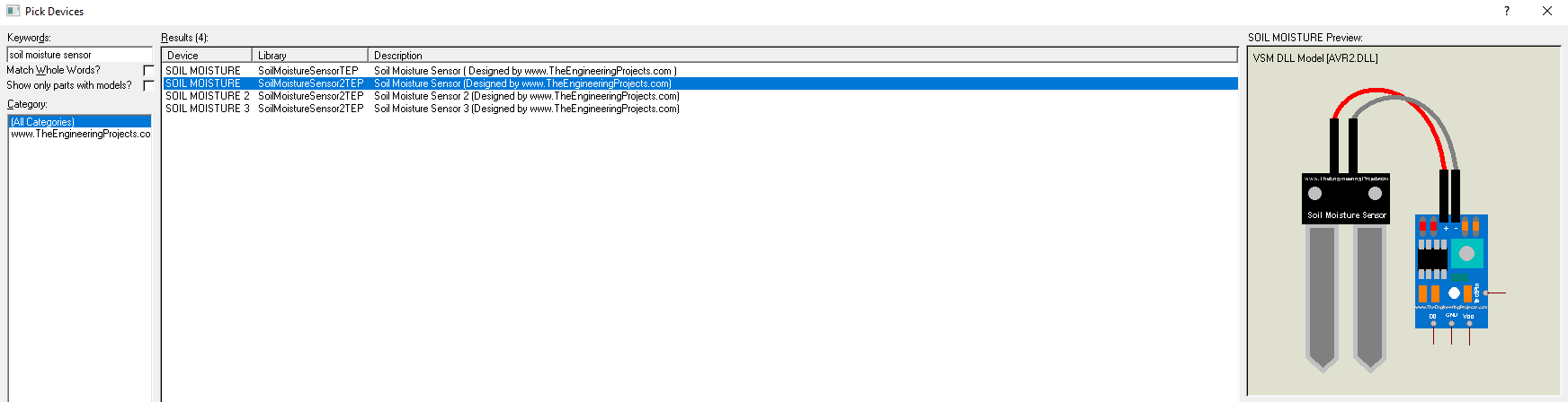 Soil Moisture Sensor Library for Proteus V2.0, Soil Moisture Sensor Library for Proteus, Soil Moisture Sensor Library in Proteus, Soil Moisture Sensor in Proteus, Soil Moisture Sensor Proteus simulation, Soil Moisture in Proteus,,