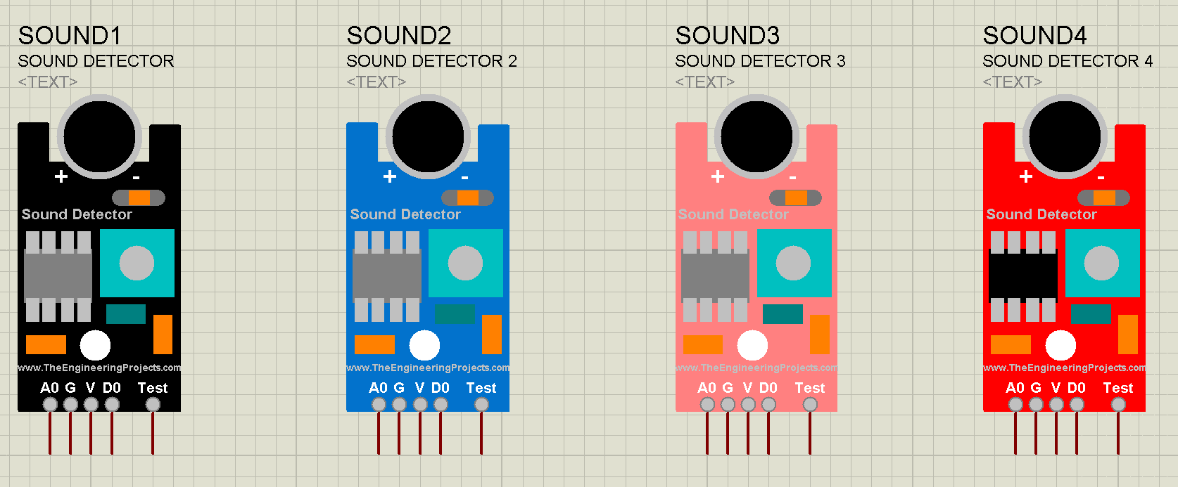 Sound Detector Library for Proteus V2.0, Sound Detector Library for Proteus, Sound Detector in Proteus, Sound Detector Proteus, Sound Detector Proteus simulation