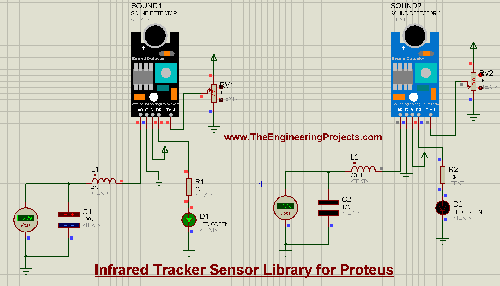 Sound Detector Library for Proteus V2.0, Sound Detector Library for Proteus, Sound Detector in Proteus, Sound Detector Proteus, Sound Detector Proteus simulation