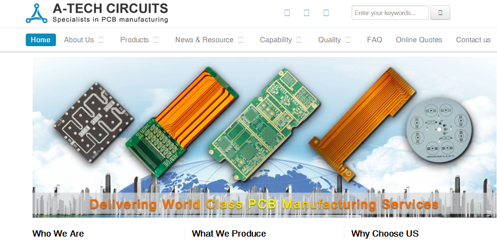 Top Printed Circuit Board Manufacturers Online, JLCPCB, PCBway, Atechcircuit, Unimicron, AllPCB, PCBCart, PCBgogo, Zhen Ding Tech