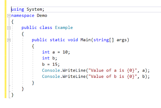 c# data types, value data types, pointer data types, c# variables, c# operators