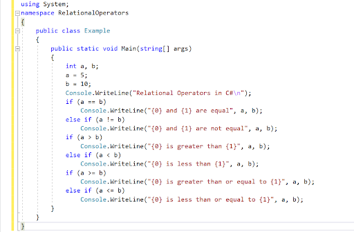 c# data types, value data types, pointer data types, c# variables, c# operators, relational operators in c#