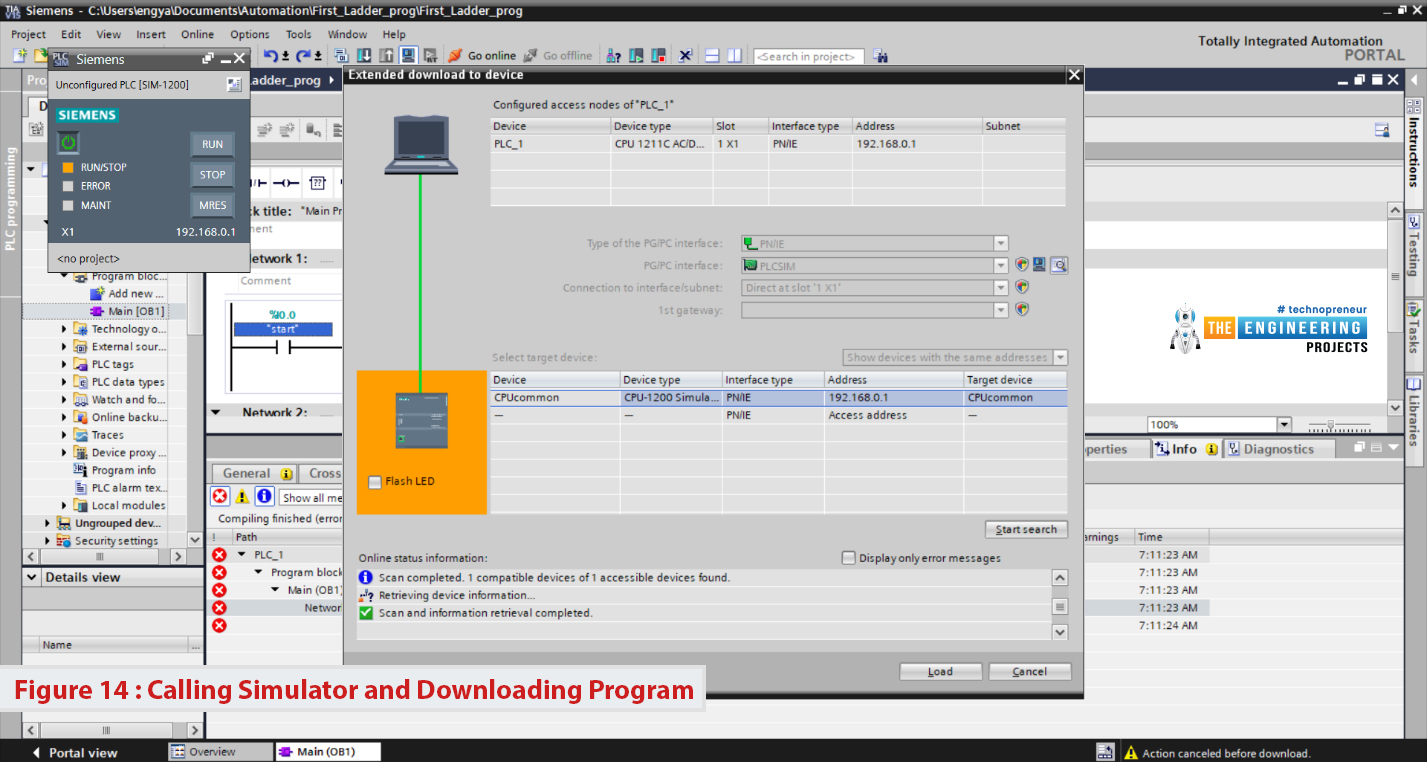 Ladder logic contact, Normally open contact, Normally close contact, The coil, Create our very first ladder program, Creating a new project on the TIA portal, Writing the first program on the TIA portal software, Simulating the first ladder logic program, Simulating our first program, Simulating ANR, OR, and NOT logic, AND logic, OR logic, NOT logic, Enjoying simulation of the latching ladder program, Latching output, Latching ladder code simulation, Latching using set and reset, The signal edges