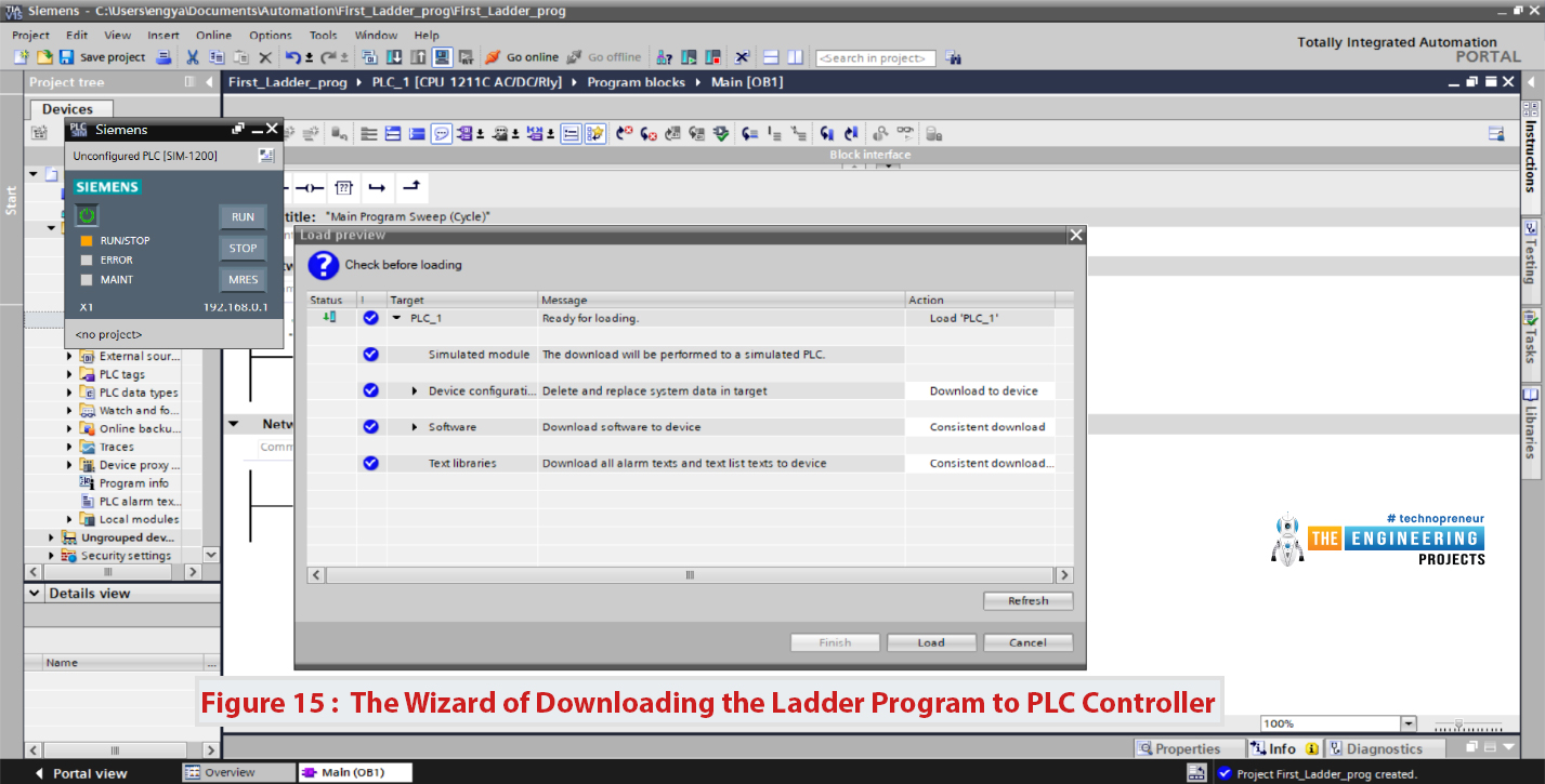 Ladder logic contact, Normally open contact, Normally close contact, The coil, Create our very first ladder program, Creating a new project on the TIA portal, Writing the first program on the TIA portal software, Simulating the first ladder logic program, Simulating our first program, Simulating ANR, OR, and NOT logic, AND logic, OR logic, NOT logic, Enjoying simulation of the latching ladder program, Latching output, Latching ladder code simulation, Latching using set and reset, The signal edges