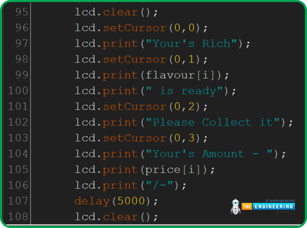 Smart coffee vending machine, Project overview, Components needed, Components details, Arduino UNO, PCF8574, LCD Display, Proteus simulation of smart coffee vending machine, Circuit diagram and working, Arduino code for smart coffee vending machine, Declaration code