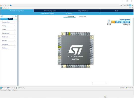 I2C – Write and Read an EEPROM with STM32, STM32CubeMX project, Serial I2C, Serial SP!