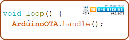 Over the air (OTA) programming, Applications of OTA, How does OTA work, Implementing OTA update feature using ESP32, Code description, Uploading new program into ESP32 module over the air