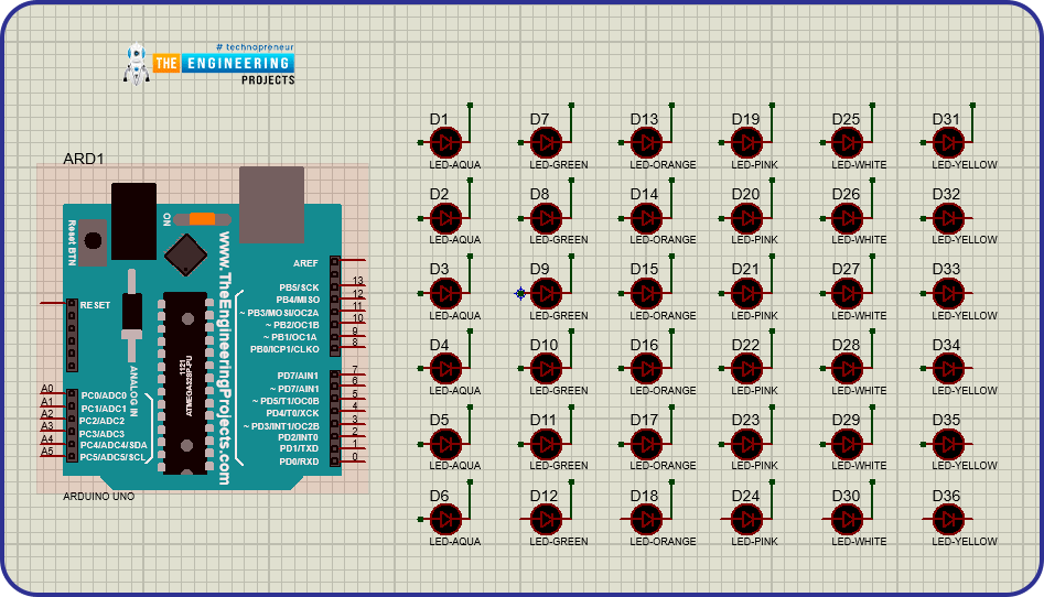 Christmas Tree simulation, Christmas Tree using arduino, Christmas Tree project with arduino, Christmas Tree in proteus, Christmas Tree proteus simulation, Christmas Tree project download, Christmas Tree arduino code