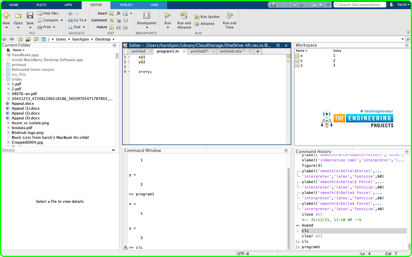 MATLAB keywords, MATLAB Command Window, MATLAB interfaces, basics of matlab, matlab first program, matlab windows, matlab environment