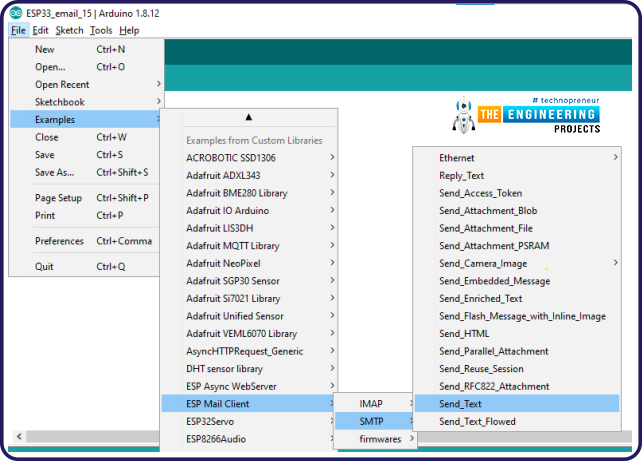 Sending Email with ESP32 using SMTP, SMTP with ESP32, SMTP ESP32, ESP32 SMTP, Sending Emails with SMTP ESP32, Email SMTP in ESP32