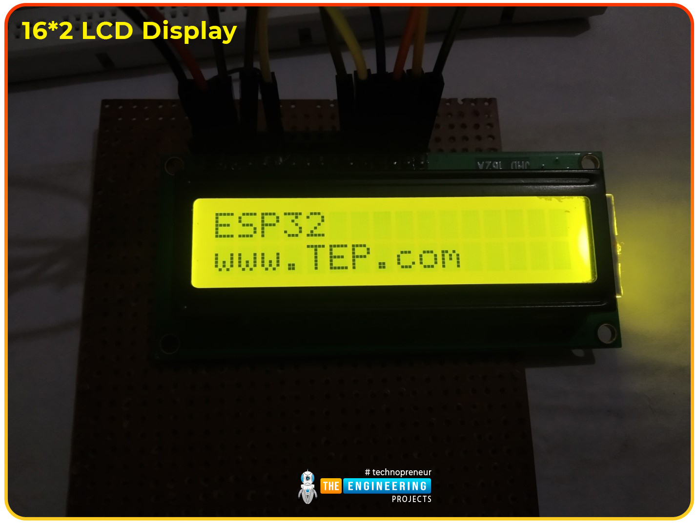 Interfacing 16x2 LCD with ESP32 Module - The Engineering Projects