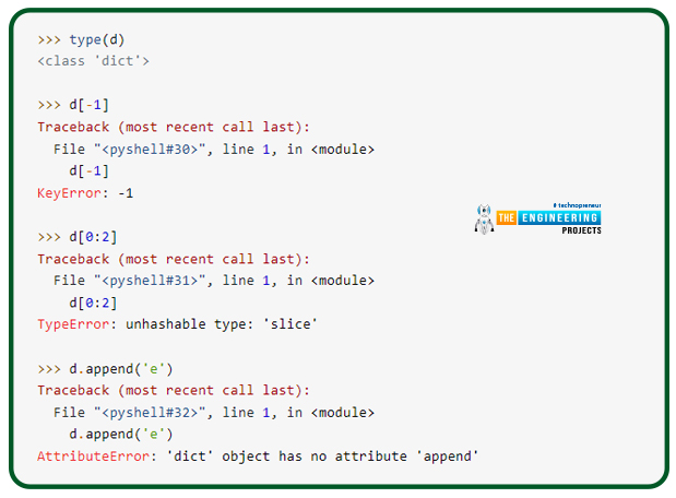 Dictionaries In Python - The Engineering Projects