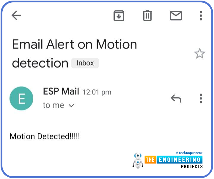 Motion detection with esp32, esp32 pir, esp32 pir email alert, pir esp32, motion detection email alert, email alert with esp32