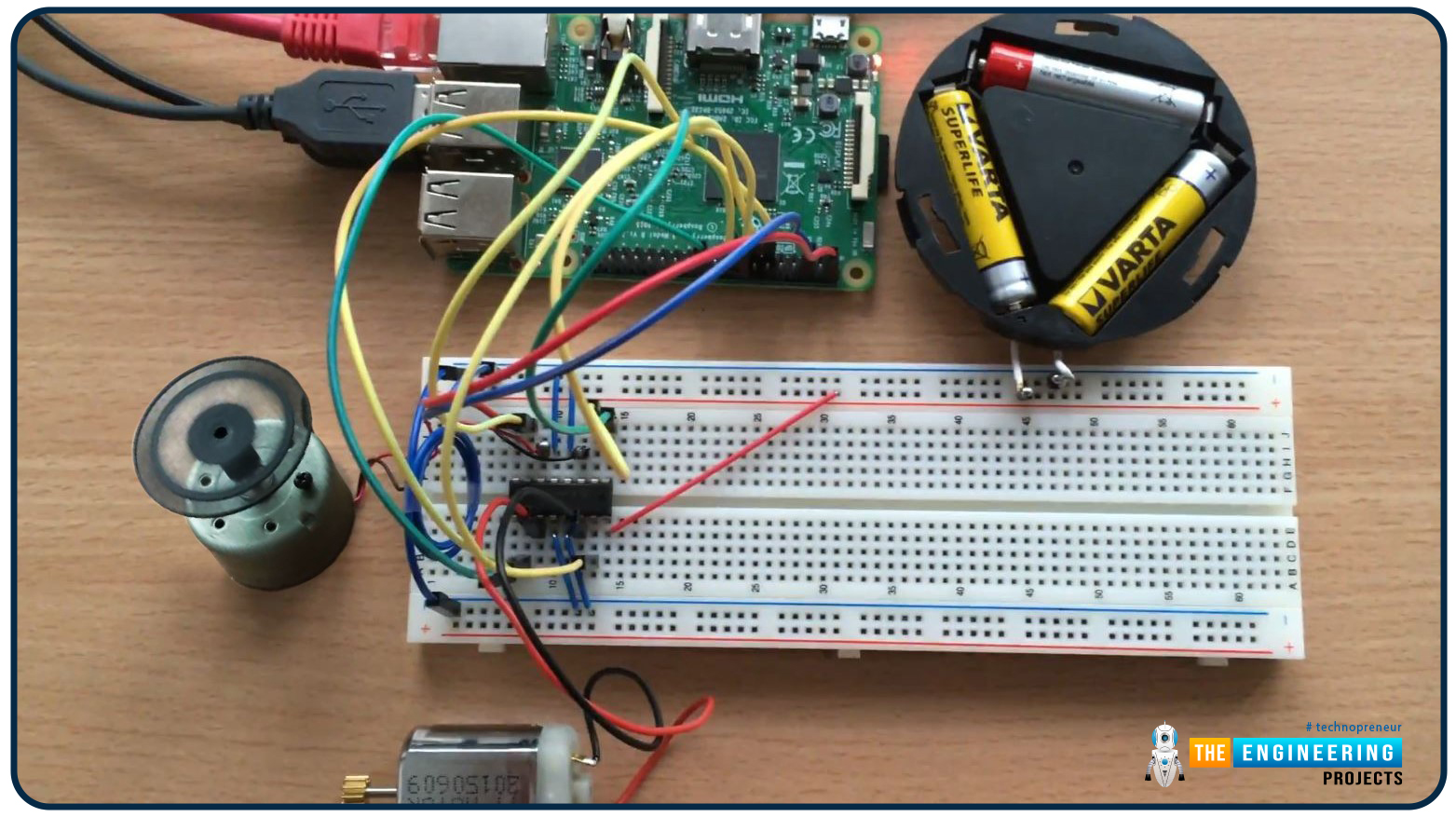 Control DC Motor with Raspberry Pi 4, DC Motor with Pi 4, DC Motor with RPi4, DC Motor Raspberry Pi 4, Direction control dc motor with Pi 4, Speed Control DC Motor Raspberry Pi 4