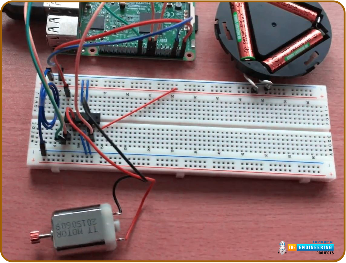 Control DC Motor with Raspberry Pi 4, DC Motor with Pi 4, DC Motor with RPi4, DC Motor Raspberry Pi 4, Direction control dc motor with Pi 4, Speed Control DC Motor Raspberry Pi 4