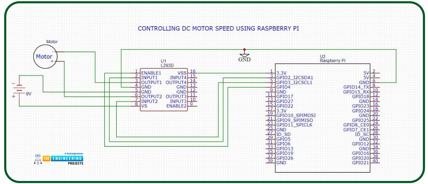 Control DC Motor with Raspberry Pi 4, DC Motor with Pi 4, DC Motor with RPi4, DC Motor Raspberry Pi 4, Direction control dc motor with Pi 4, Speed Control DC Motor Raspberry Pi 4