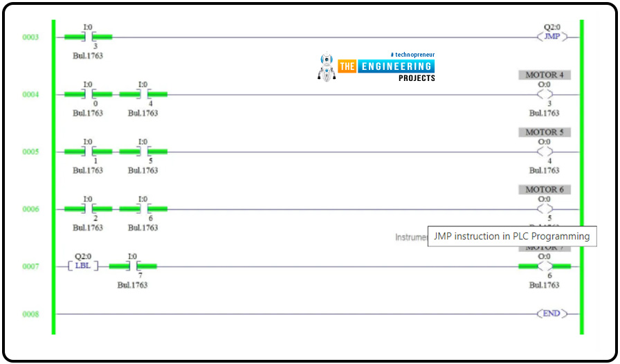 branching logic in Ladder logic, jump in ladder logic, label in ladder logic, jmp ladder logic, lbl ladder logic