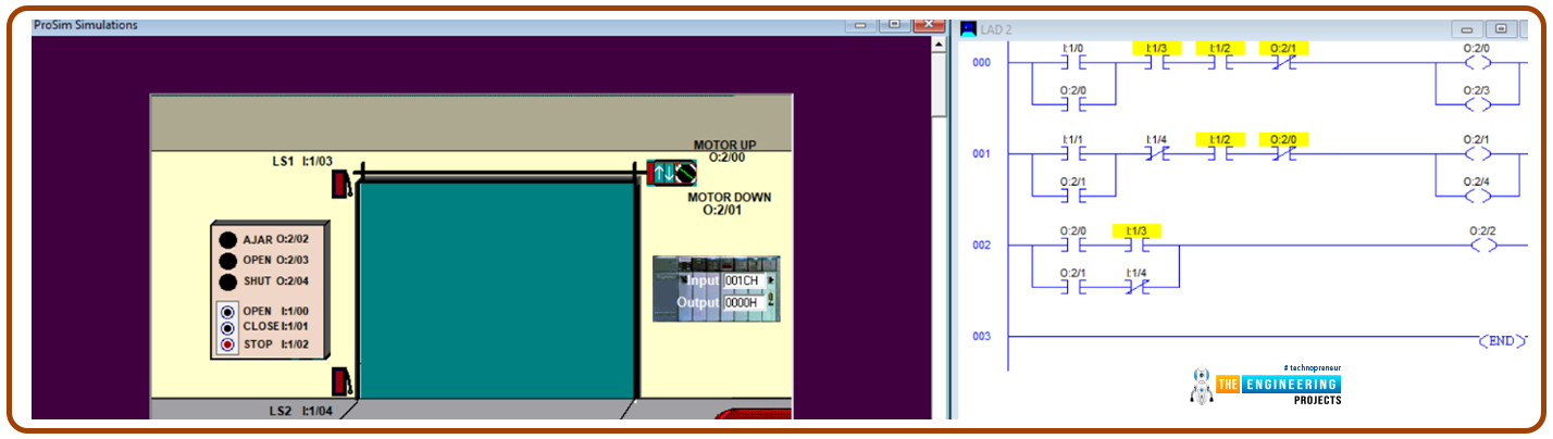 Automatic Garage Door with PLC Ladder Logic, Automatic Garage Door with Ladder Logic, Automatic Garage Door with PLC