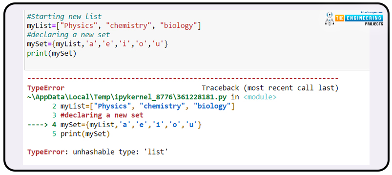 Sets in Python using Jupyter Notebook, sets in python, python sets, sets python, sets python for loop