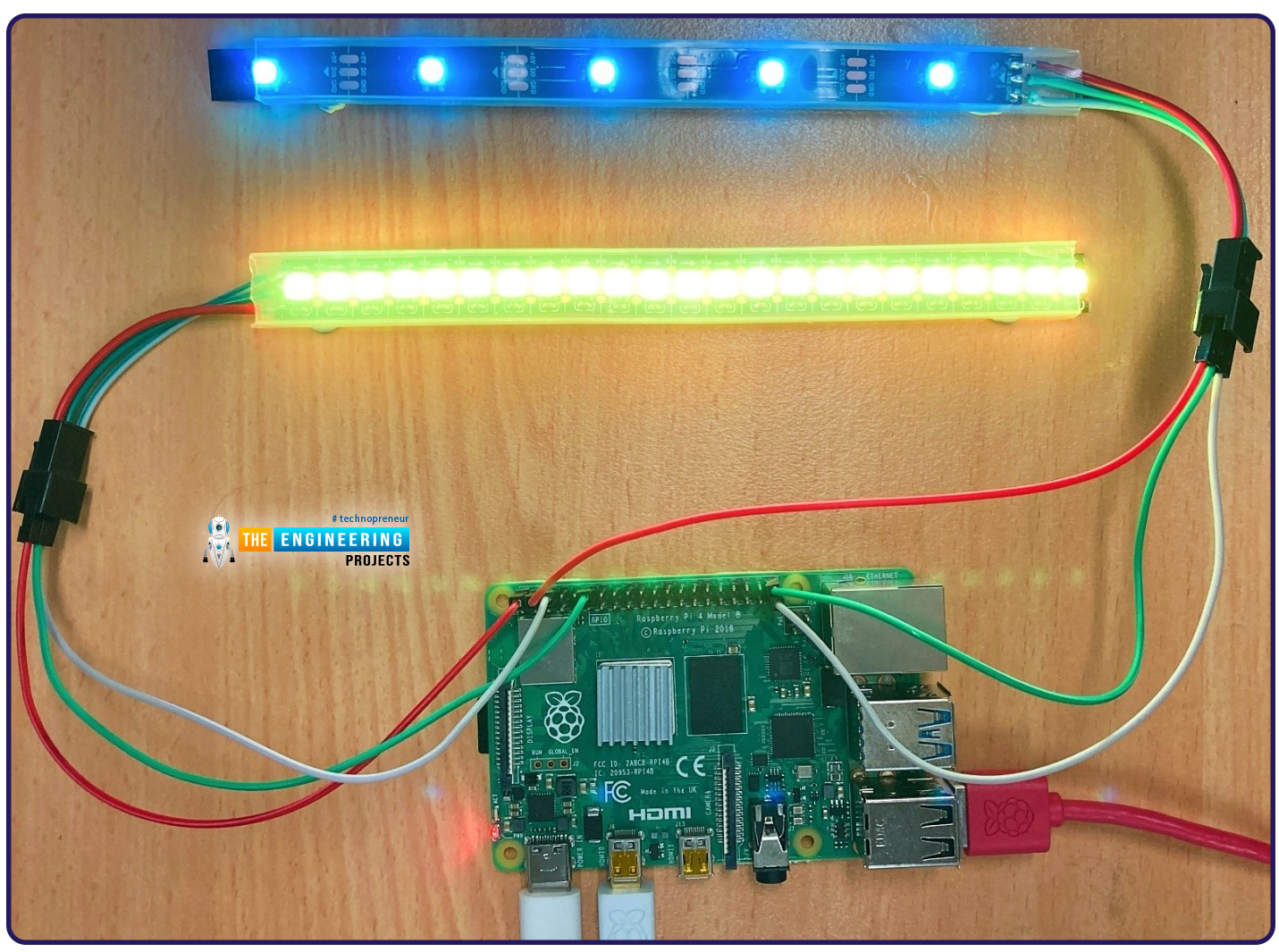 Interface a Ws2812 RGB with Raspberry Pi 4, ws2812 rpi4, rpi4 ws2812, rgb led, rpi3, rpi4 rgb, raspbeery pi 4 rgb led