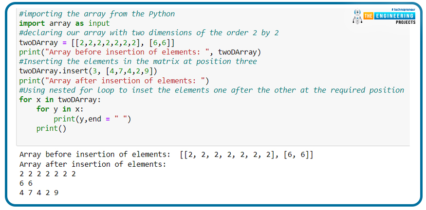 Two Dimensional Arrays in Python, three Dimensional Arrays in Python, multi-Dimensional Arrays in Python,