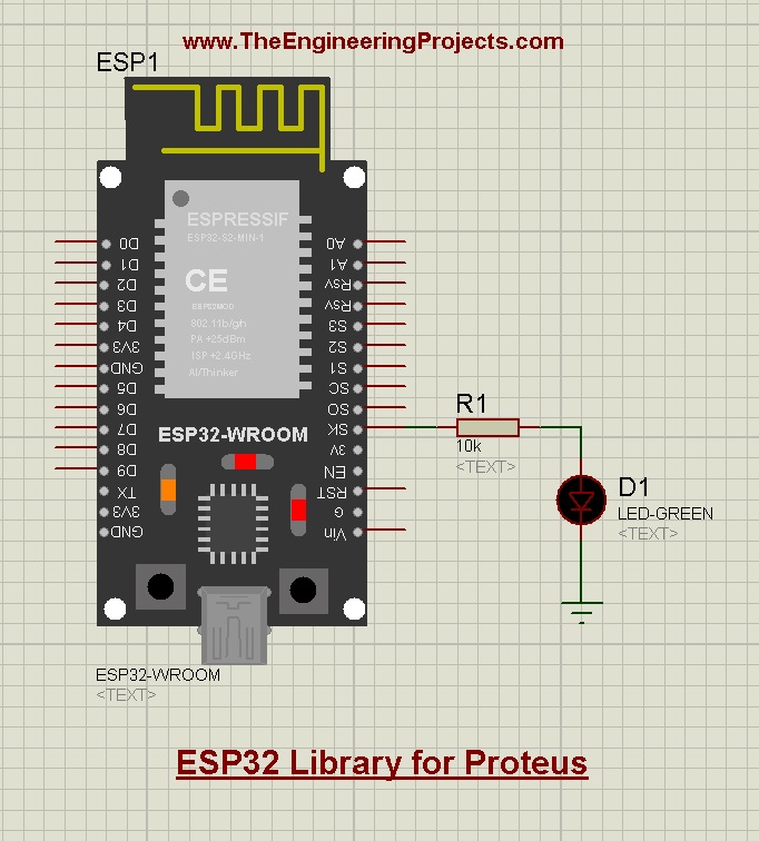 esp32 library for proteus, esp32 proteus, proteus esp32, esp32 in proteus, esp32 simulation, esp32 simulation in proteus, simulate esp32