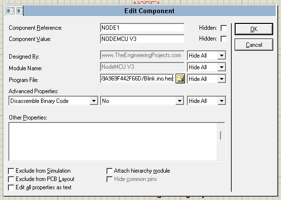 NodeMCU Library for Proteus, nodemcu simulation, nodemcu proteus, proteus nodemcu, nodemcu in proteus, proteus simulation nodemcu