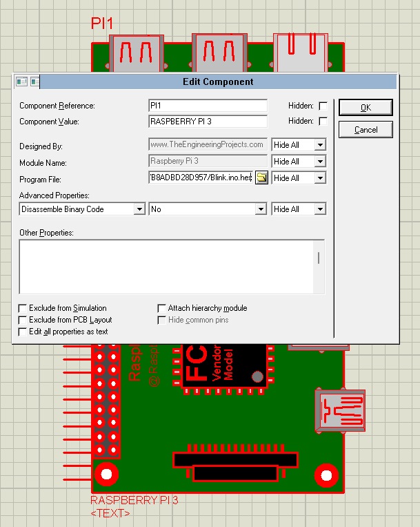 Raspberry Pi 3 Library for Proteus, Raspberry Pi Proteus, Proteus raspberry pi 3, proteus simulation raspberry pi 3, Rpi3 proteus, proteus rpi3