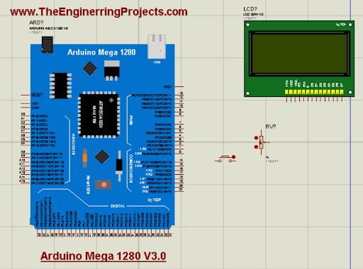 Arduino Mega 1280 Library for Proteus, Arduino Mega 1280 Library in Proteus, Arduino Mega 1280 simulation, Arduino Mega 1280 Proteus simulation