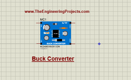 MC34063 Buck Converter Library for Proteus, MC34063 Proteus Library, Buck converter proteus, proteus buck converter