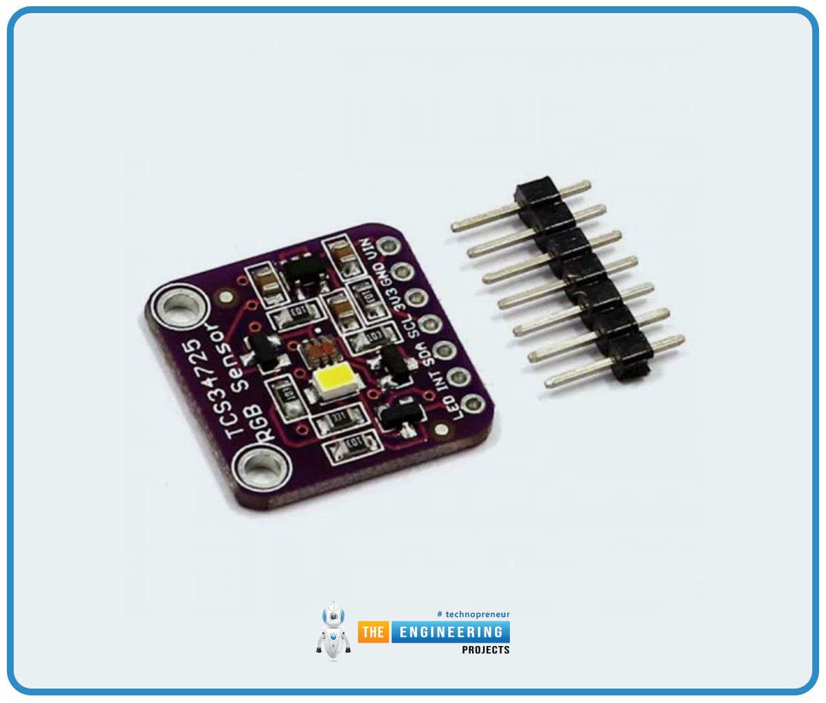 TCS34725 Color Sensor, TCS34725 pinout, TCS34725 datasheet, TCS34725 application, TCS34725 features, TCS34725 specs, TCS34725 datasheet