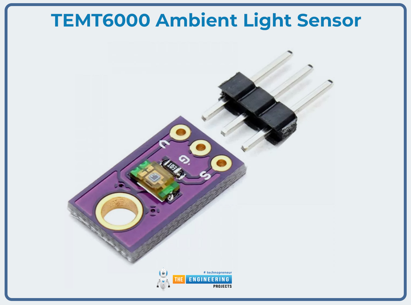 TEMT6000 Ambient Light Sensor, TEMT6000 pinout, TEMT6000 applications, TEMT6000 features, TEMT6000 specs, TEMT6000 pins specification