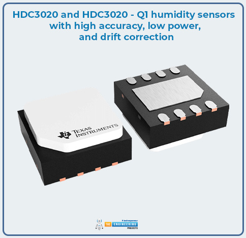 HDC3020 and HDC3020 Humidity Sensors, pinout, datasheet, features, specs, applications