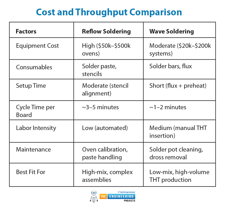 Reflow Soldering vs Wave Soldering, Wave Soldering vs reflow soldering