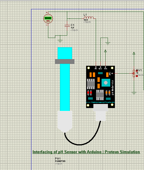 Interfacing of pH Sensor with Arduino, Proteus Simulation, ph sensor with arduino, arduino ph sensor