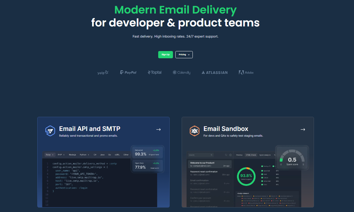 5 Best SMTP Services For Developers in 2026 Tested & Compared